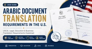 Read more about the article Arabic Document Translation Requirements in the U.S. (2026 Complete Guide)