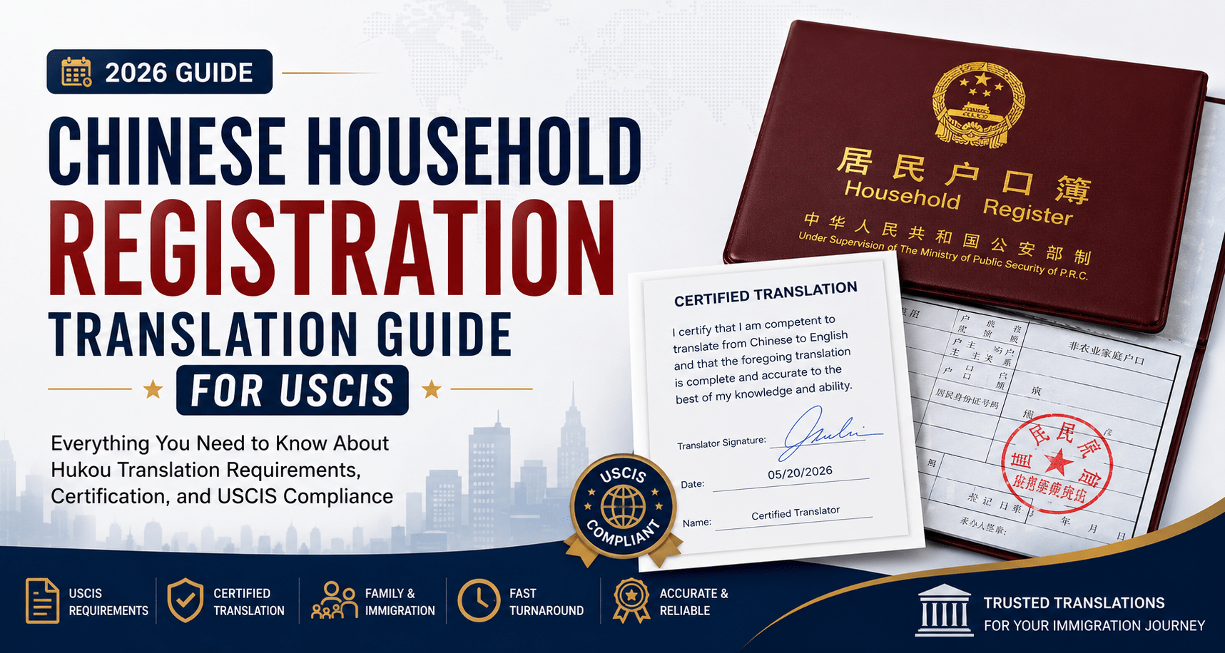 You are currently viewing Chinese Household Registration Translation Guide for USCIS (2026)