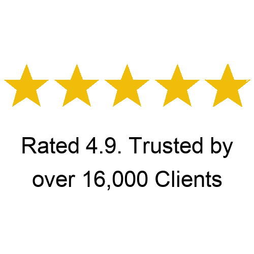 Rated 4.9 stars by over 16,000 clients